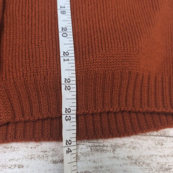 Vintage White Stag Rust Burnt Orange Cardigan With Zippers Size 38 - Picture 4 of 5